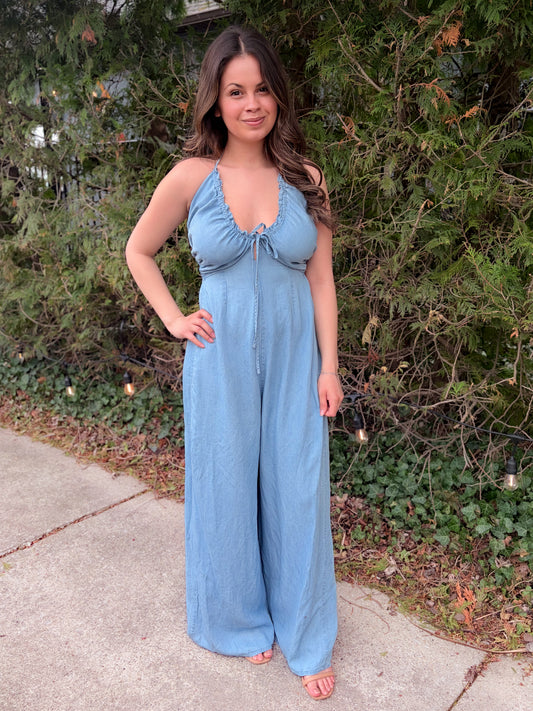 Chambray Love Jumpsuit
