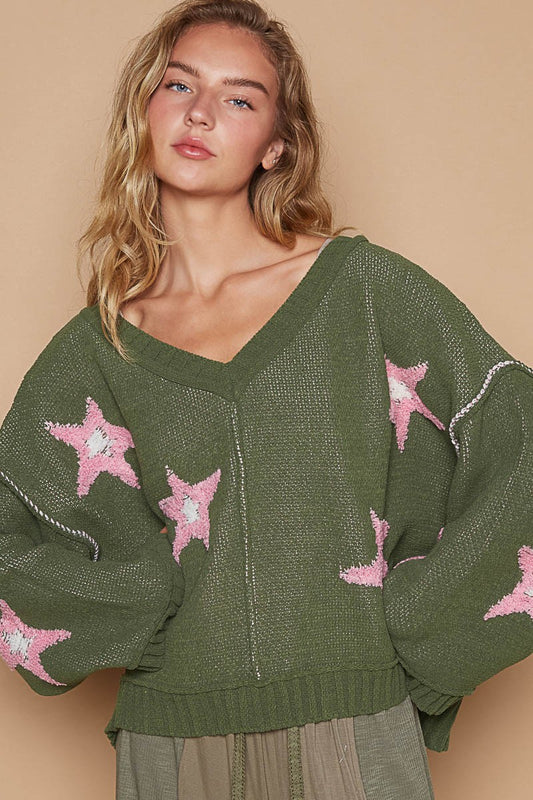 Shine On Sweater - Green