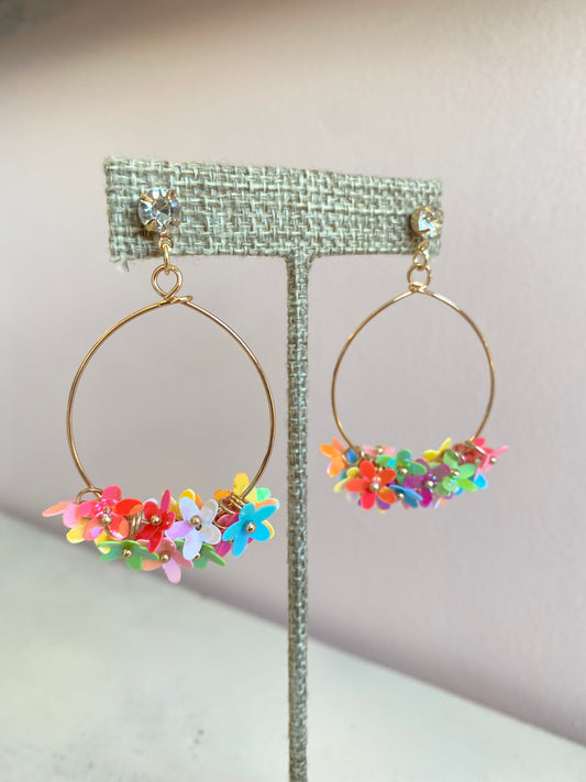 Confetti Flower Earrings