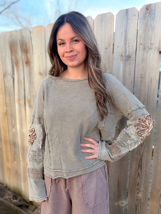 Maeve Top - Faded Olive