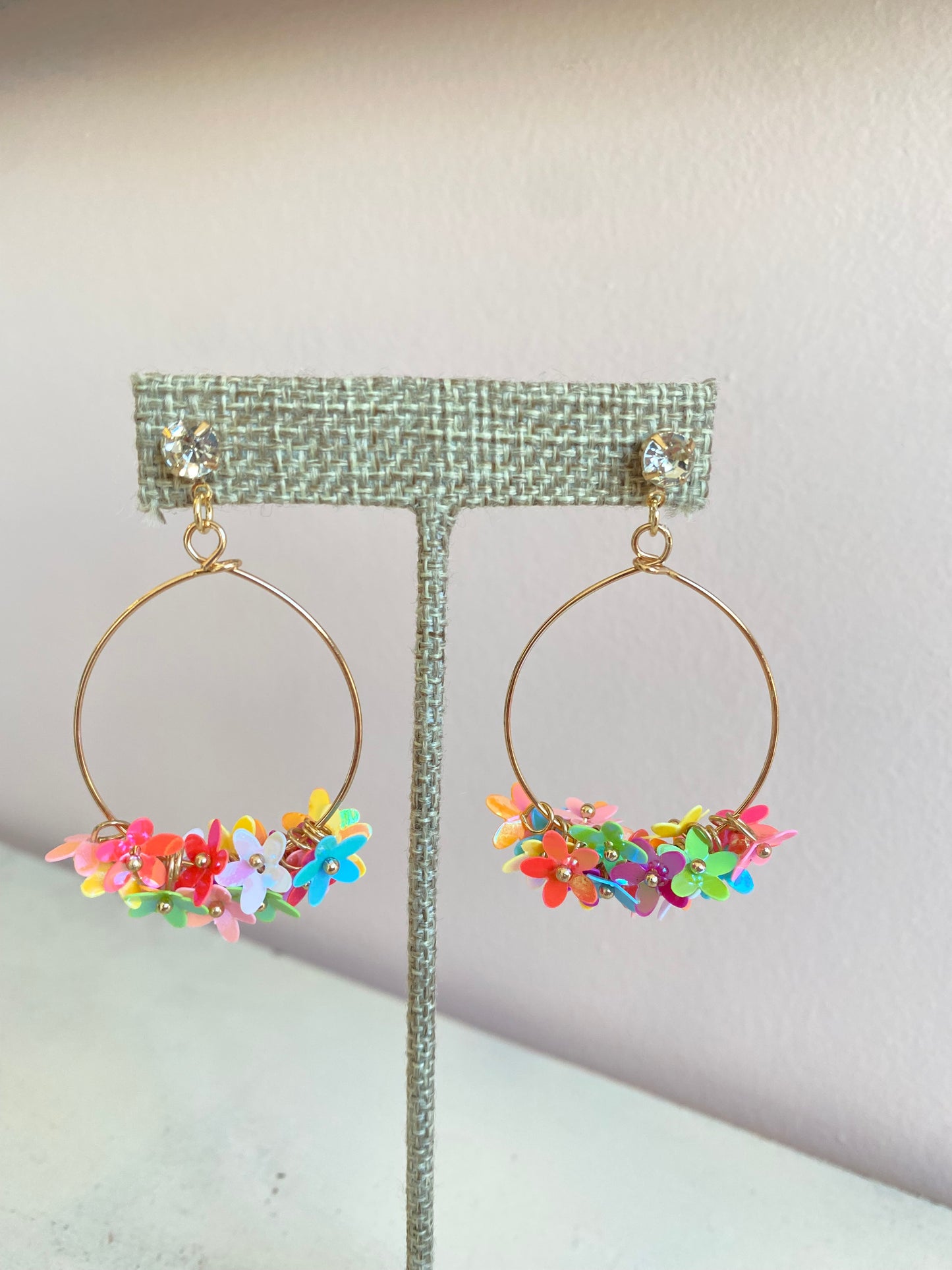 Confetti Flower Earrings