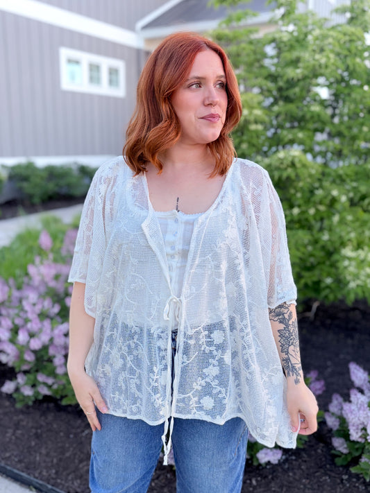 Sweet Daisy Lace Layer Top