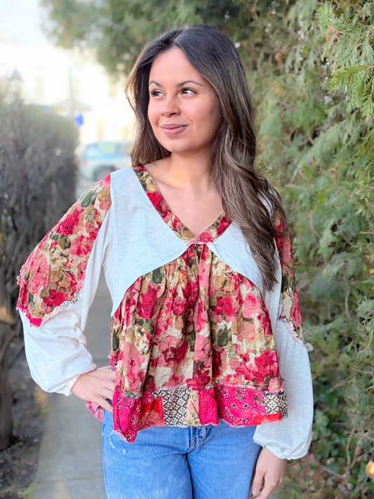 Flow with the Florals Top