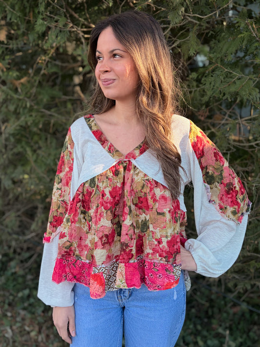 Flow with the Florals Top