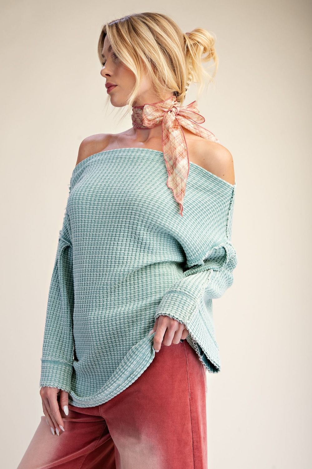 Little Bit of Love Top - Aqua